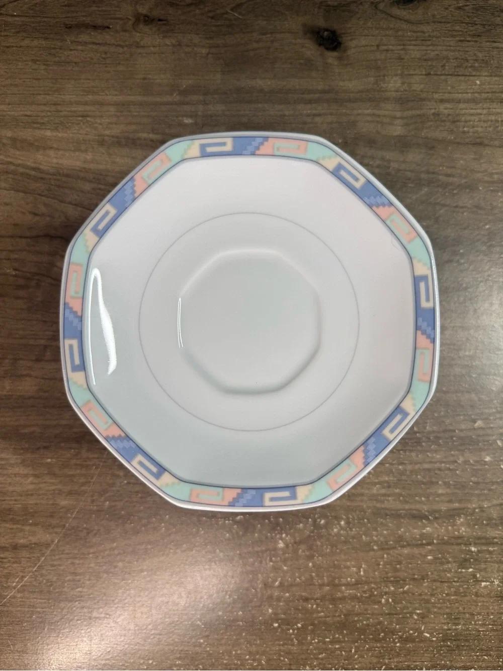 (4) Christopher Stuart Southwest Y0002 Fine China Saucer 6”